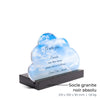 Plaque funéraire nuages 14 Plaquedeces.fr